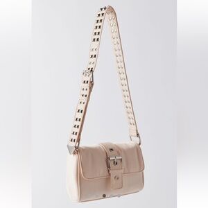 Max studded Cream Shoulder Bag